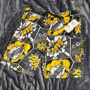 Graphic Comic Print Men's Shorts
